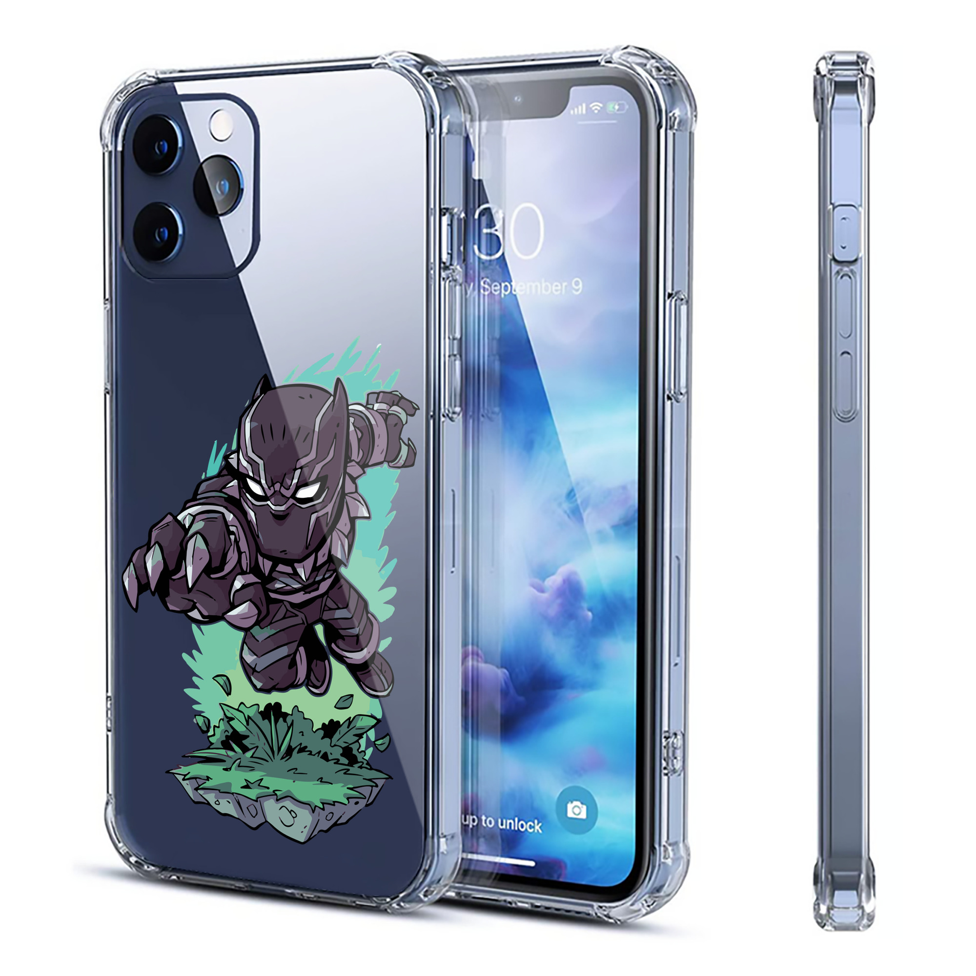 （画像用） アベンジャーズ The Avengers 【iPhone 12シリーズ対応】透明スマホケース（クリアソフトケース）
